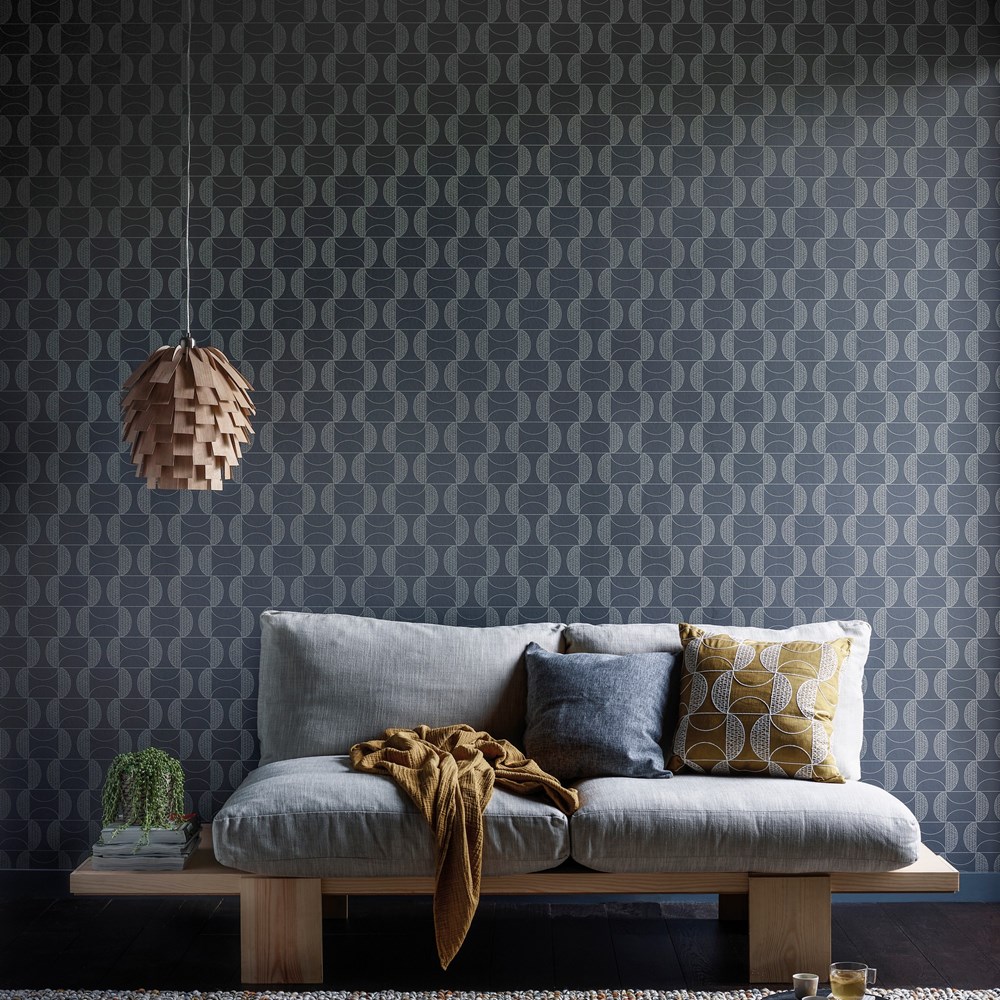 Shinku Geometric Wallpaper 111939 by Scion in Truffle Grey